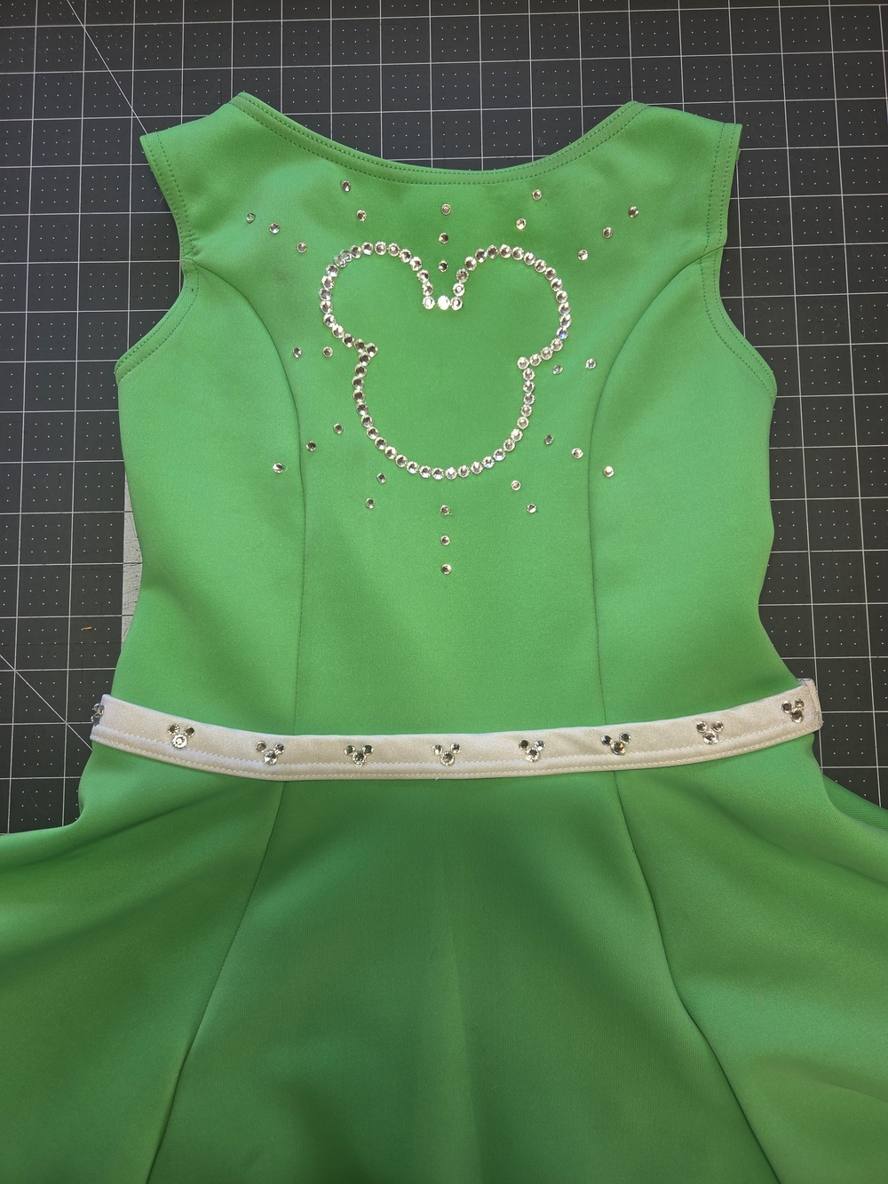 Disney-Inspired Green Skater Dance Costume / Dress | Child Medium (10/12)
